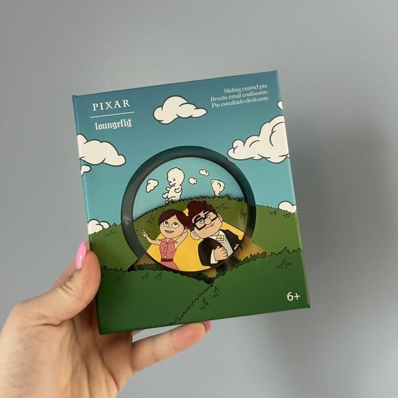 Loungefly Other - Loungefly Disney Pixar Up Carl Ellie Spinning Clouds Limited Edition Enamel Pin